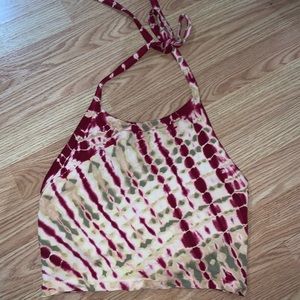 Tie dye halter top
